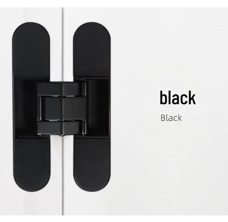Adjustable 180° Concealed Door Hinges for Inward/Outward Opening Wooden Doors