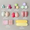 Mini Glass Nail Color Card Manicure Bean 3D Round Bead Transparent Glue Plate High-Quality Nail Polish Manicure Tool