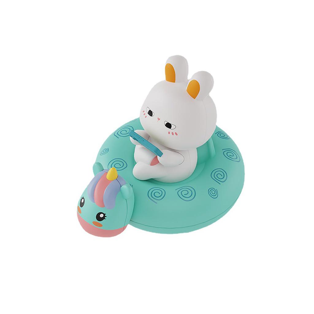 Children'S Water Playing Chain Rabbit Cute Pig Swimming Circle Clockwork Rowing Baby Bathroom Shower Interactive Toy