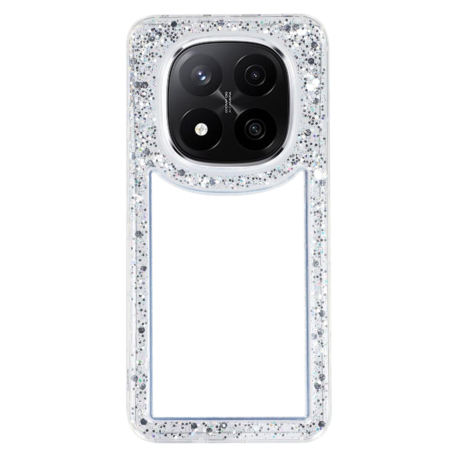 

Чохол для Xiaomi Redmi Note 14 Pro+ 5G з блискітками, епоксидний, м який TPU, прозора задня кришка E