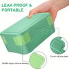 Bento Lunch Box Adult 2 Tier Lunch Box, 6 Compartments, Plastic Adult and Youngsters's Work School Lunch Box 1550ml