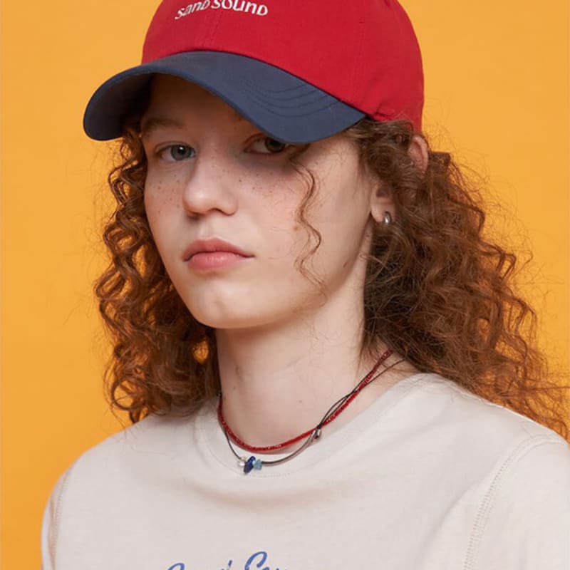 

SAND SOUND Bar Logo Combi Color Ballcap Red (MS438BA726) Red