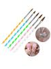 5 Nail Pen Set, Onion Powder Rod Crystal Pen, Nail Brush, Painted Pen, Nail Pen Green, Nail Arrangement Pen Set