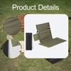 Outdoor Camping Backrest Floor Chair with Carry Bag Camp Foldable Chairs Pad,