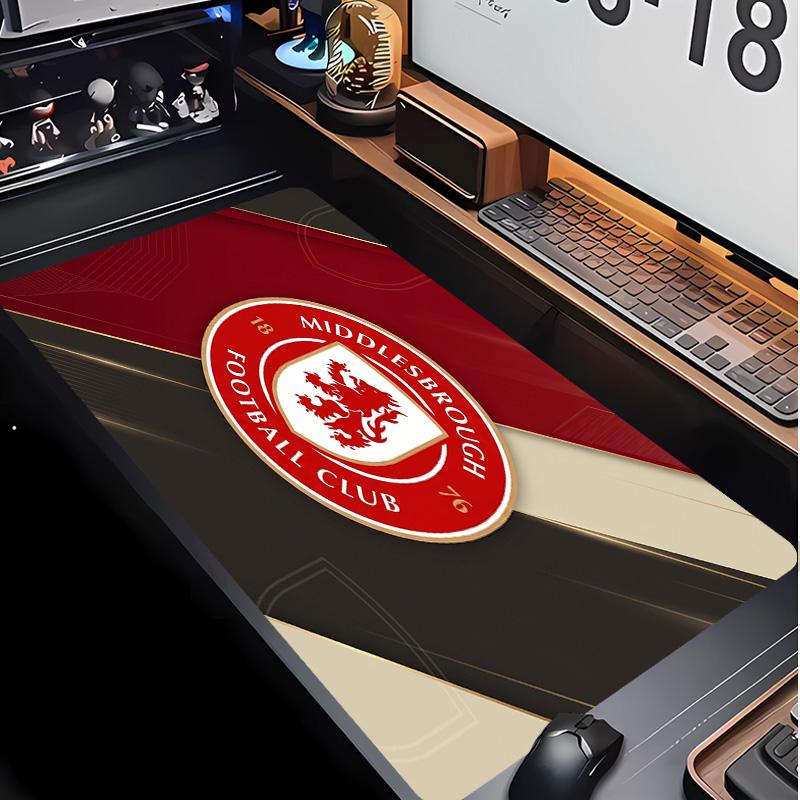 Middlesbrough Football Pattern Mouse Pad Non?Slip Rubber Base Gaming Mousepad For Desk Office Home