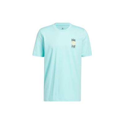 Rose 3 King Tee With Basketball Playbook Print Short Sleeve Sports T-Shirt Men Tops Blue HI1489