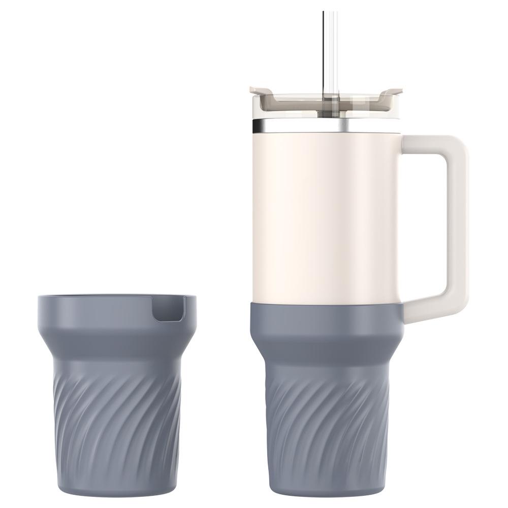 Muti Color Silicone Cup Protection Case Storage Vacuum Bottle Compatitable for Stanley 40oz Anti Slip Scratch Resistant