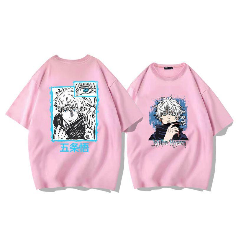 Anime Jujutsu Kaisen Jujutsu Kaisen Pure Cotton Short-sleeved Men T-shirt Summer Fashion Loose T-shirt Men