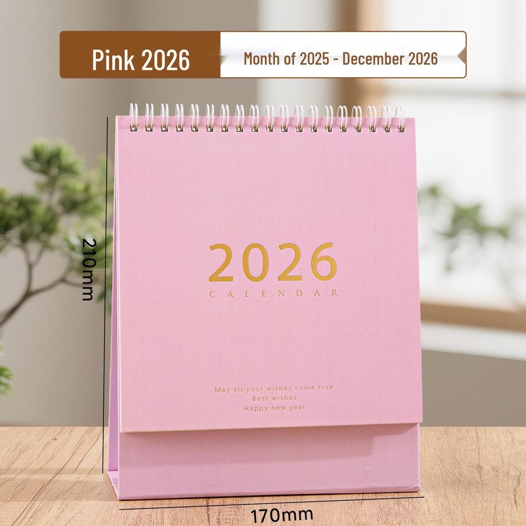 2026 Minimalist Morandi Desk Calendar: Creative Self-Discipline Planner & Business Desktop Ornament