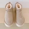 Classic Ultra Mini Women Platform Boots Leather Suede Comfort Winter Warm Fur Slippers Shoes 2026 New Design Man Short Snow Boot