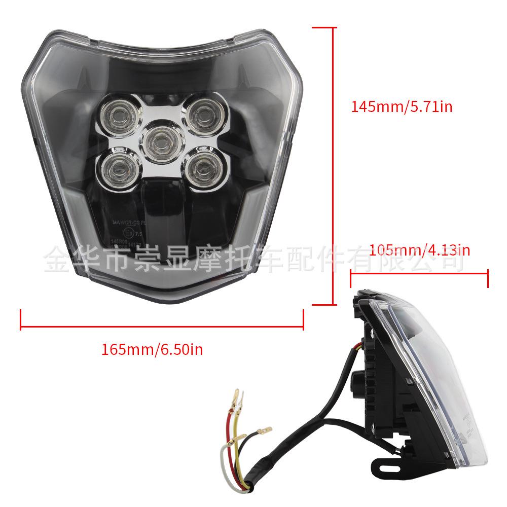 

Universal LED Headlight 5-Head Lamp for KTM Off-road Motorcycles