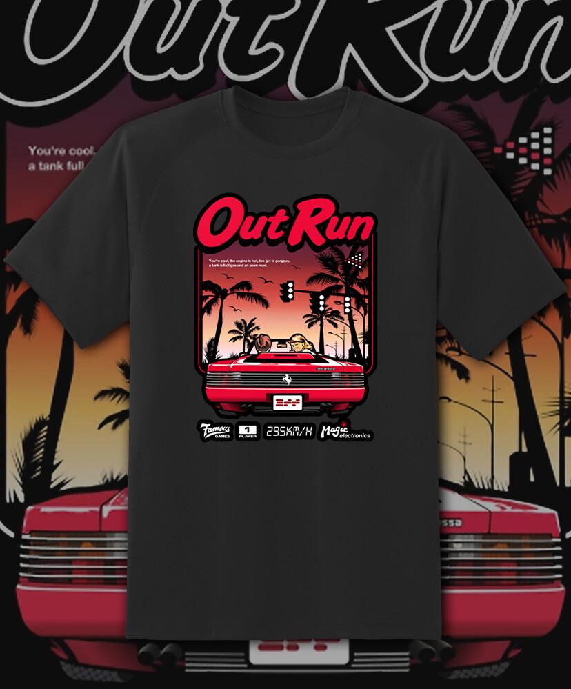 Outrun Out Run Video Game Arcade Retro Game T Shirt  Fast Ship! Unisex T-Shirt XXL