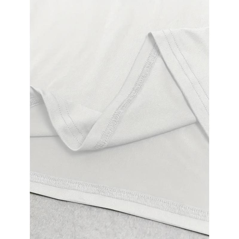 Dámské tričko s potiskem třešní, kulatý výstřih, krátký rukáv, sladké, jaro, léto, párty, ležérní, po celý rok, pratelné v pračce, top