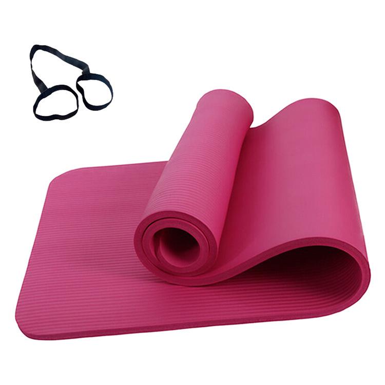 Thickened Non-Slip NBR Yoga Mat, 10mm Widened Exercise & Fitness Mat