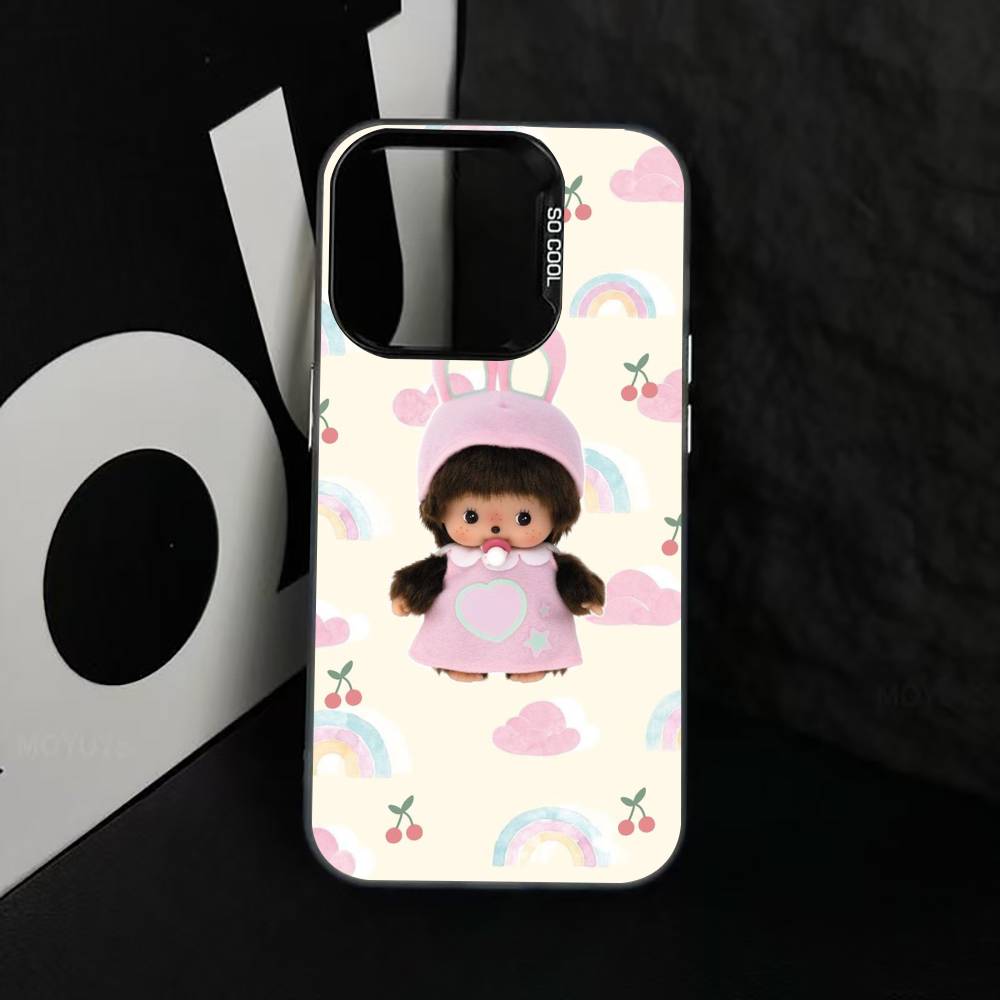 C-Cute M-monchhichis-s Phone Case For iPhone 17,16,15,14,13,12,11 Plus,Pro Max,XS,Colorful Silver Phone Case Funda Cover