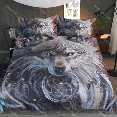 Digital Wolf Bettdeckenbezug Set Einzelbett Twin Doppelbett Queen King Cal King Größe Bettwäsche Set