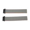 Magnetic Watch Band Adjustable Quick Release Silicone Watch Strap 20mm Fit for Garmin Fenix 7S 6S 5S Gray and Orange