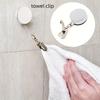 1/2/4pcs Automatic Retractable Towel Rack Self-Adhesive Wall-Mounted Hand Towel Holder Convenient Multifunctional Towel clip