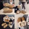 Winter Women Shoes 2026 Fashion Snow Boots Warm Fluffy Plush Faux Fur Soft Slippers Outdoor Indoor Comfortable Warm Home Shoes