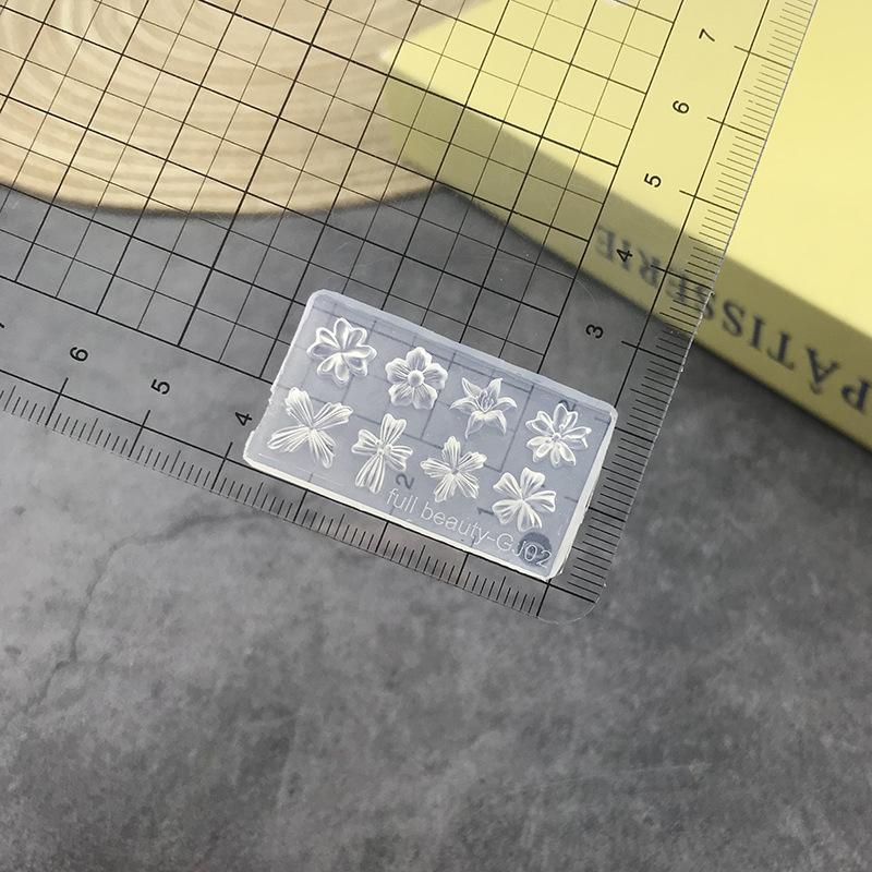 

3D Rose Flower Silicone Nail Mold Ocean Style Shell Starfish Nail Transparent Mold Diy Nail Art Decoration Manicure Design Tools