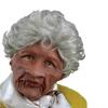 New product: Old lady and old man face mask wig, elderly mask, Halloween ghost face latex mask