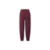 Jordan Solid Logo Patch Cotton Fleece Cuffed Pants Women Bottoms Cherrywood-Red DQ4608-645