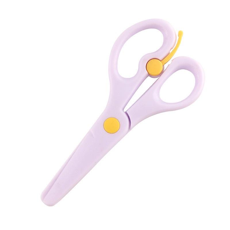 Children's All-Plastic Safety Scissors for Kindergarten Crafting