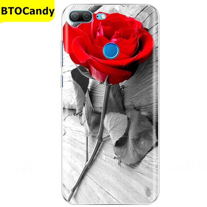Etui For Honor 9 Lite Etui Kwiat Miękki Silikon Couqe Etui na Telefon Huawei Honor 9 Lite Etui Na Tył Honor9 9lite Coque Funda
