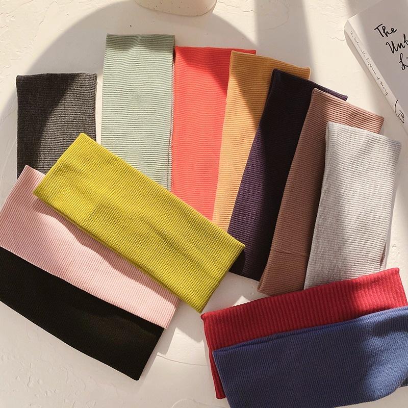 Femmes large bandeau élastique pli bandeau de cheveux sport Yoga Turban bandeau chapeaux