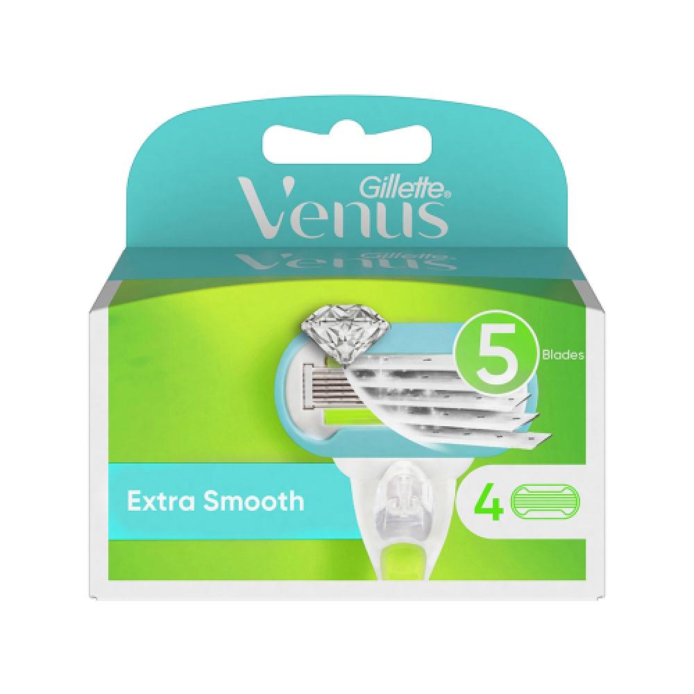 Gillette Лезвия для бритья Venus Extra Smooth, 4 шт. Venus Extra Smooth Razor Blade 4 Pack [G107]