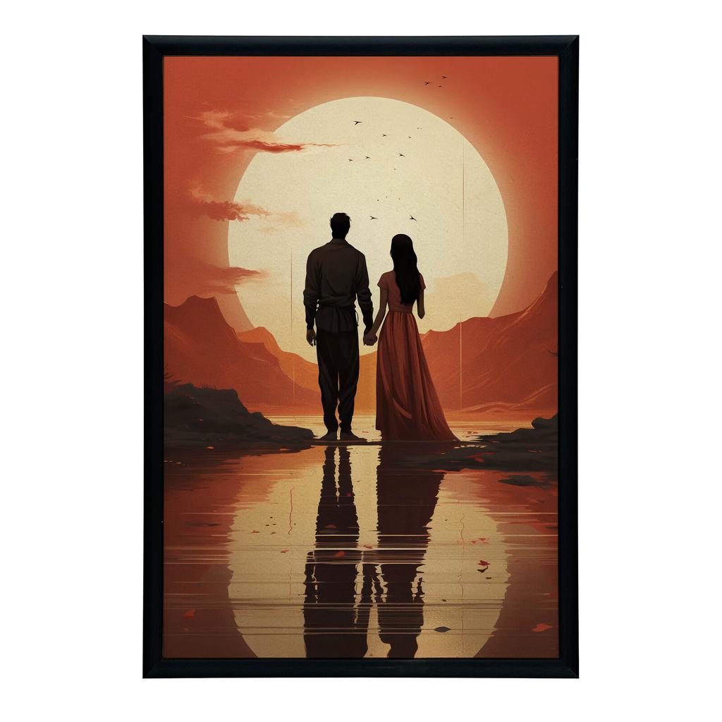 A Moment Together A Moment Together, 70X100 Cm, Unframed, Premium Canvas On Stretcher