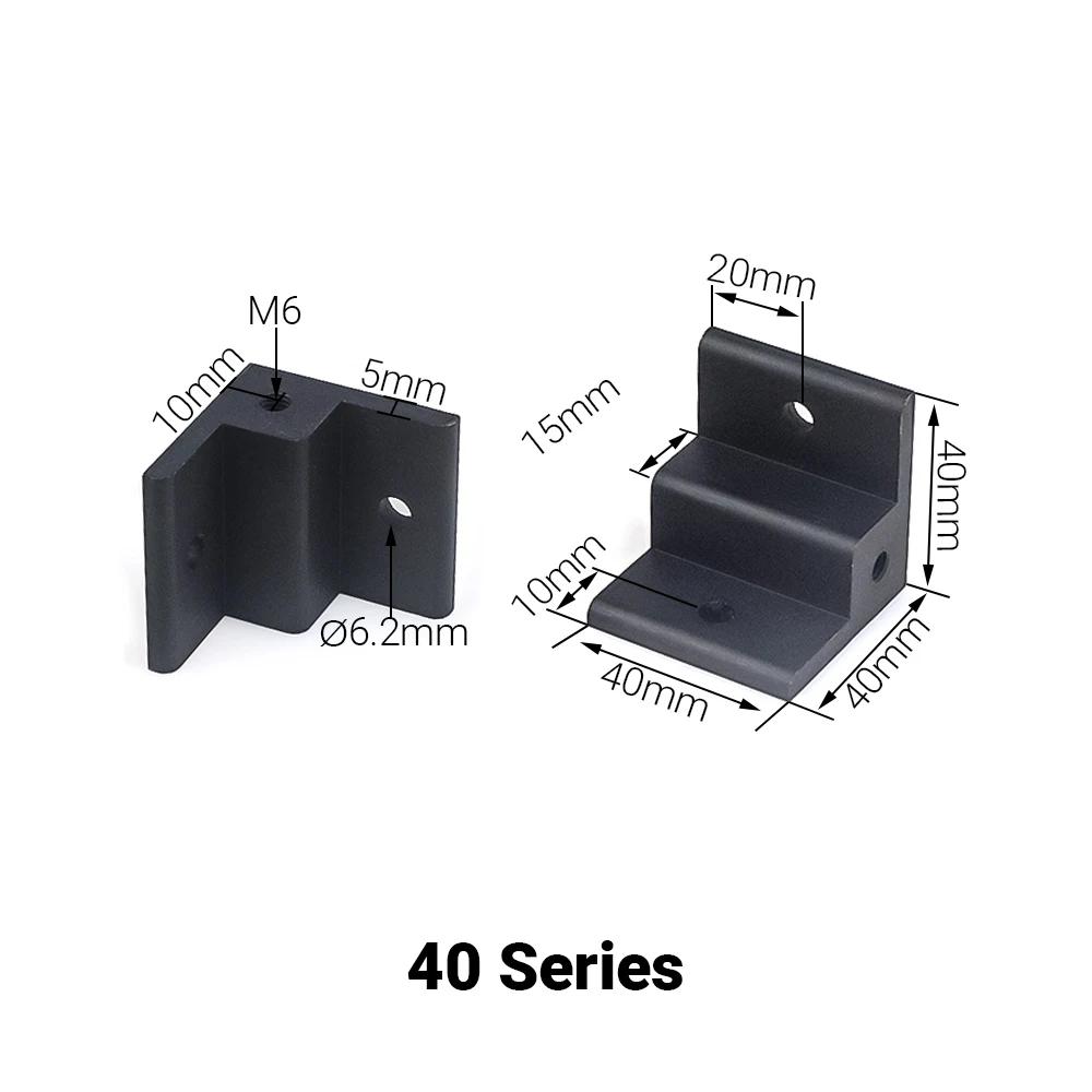 1PC Aluminum Profile Corner Code Anchor Wheel Connector Right-angle Extrusion Foot Pad Mounting Bracket for 20/30 Alu Profiles