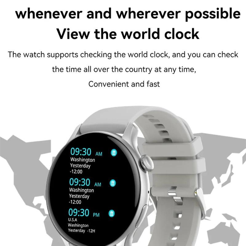 2025 NFC Smartwatch Amoled HD GPS Track Sportarten Herzfrequenz Bluetooth-Anruf Wasserdicht Damen Frauen Smartwatch Für Huawei Xiaomi