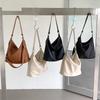 Soft Leather Commuter Tote Bag Large Capacity Women's Niche Versatile Shoulder Nylon Bag Casual Student Messenger Bag Women