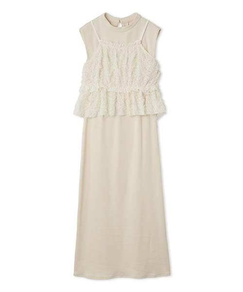 Lily Brown Bustier Set Cut Dress LWFO252093 IVR Women's