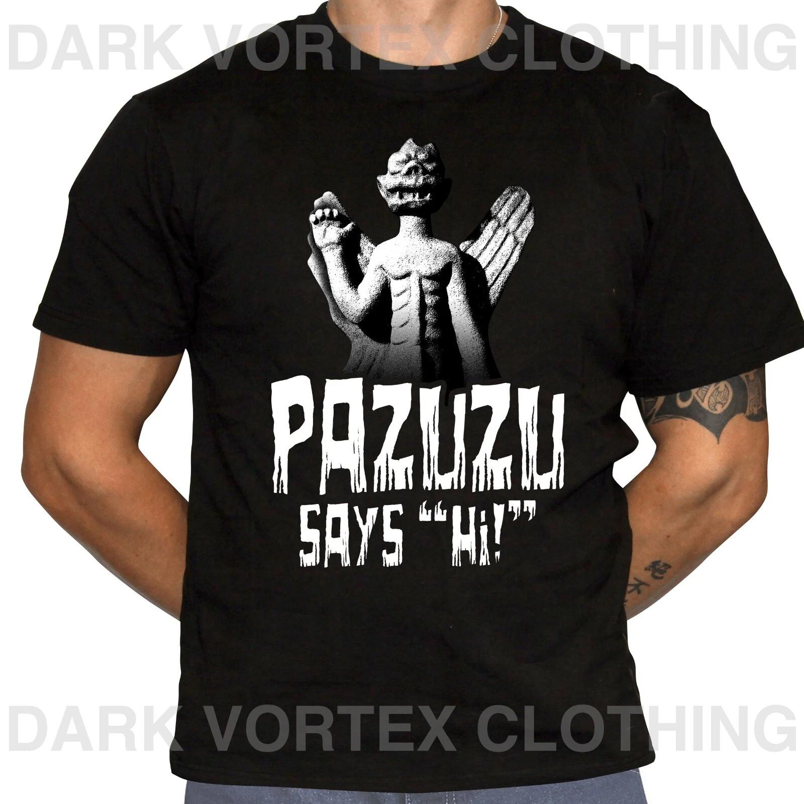 Pazuzu Says  Hi!  - Occult Humor T-Shirt - Exorcist Humor T-Shirt - Halloween S