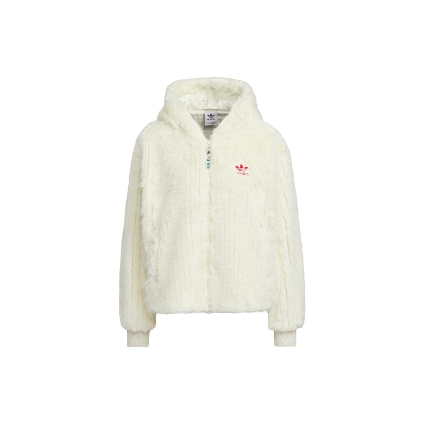 (WMNS) adidas Originals X Feifei Ruan CNY FUR Jackets Asia Sizing White Women s IX4225 M