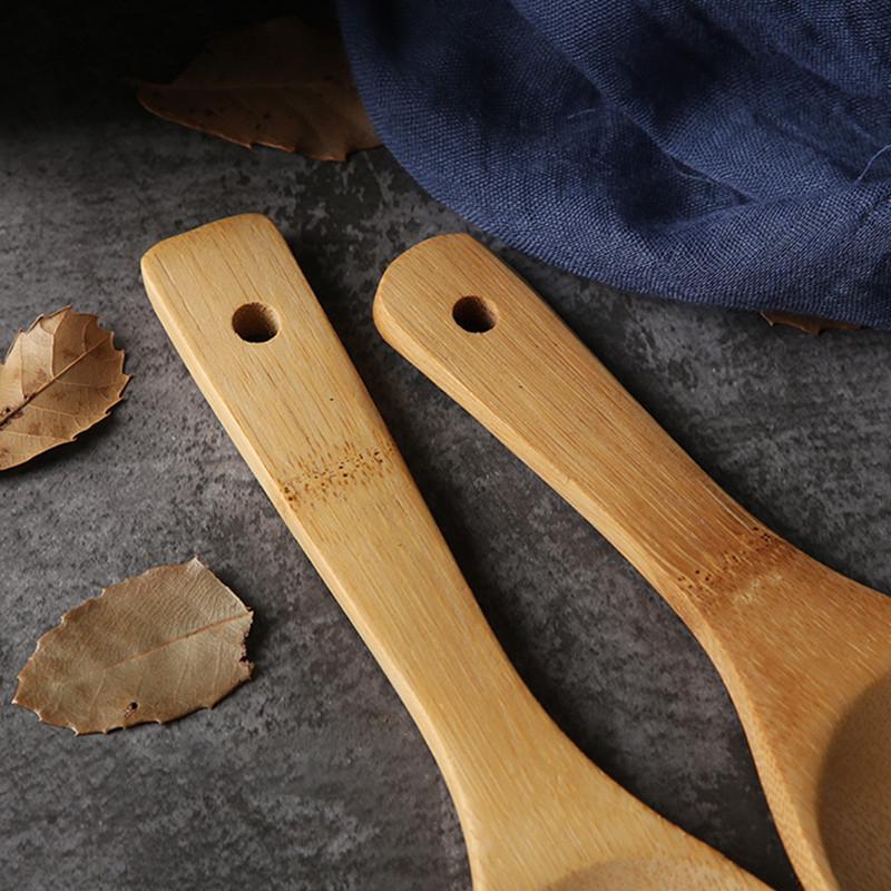Wood Rice Spoon Wooden Kitchen Spoon Rice Paddle Scoop Ladle Tablespoon Big Serving Spoon Tableware Kitchen Utensils Cooking Too