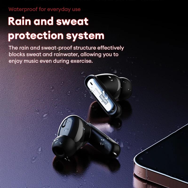 Cuffie da Gaming Wireless Originali Lenovo GT103 Suono Surround 720° Auricolari Bluetooth 6.0 Auricolari Sportivi con Cancellazione del Rumore (ENC) Luce Respiratoria Blu Ghiaccio