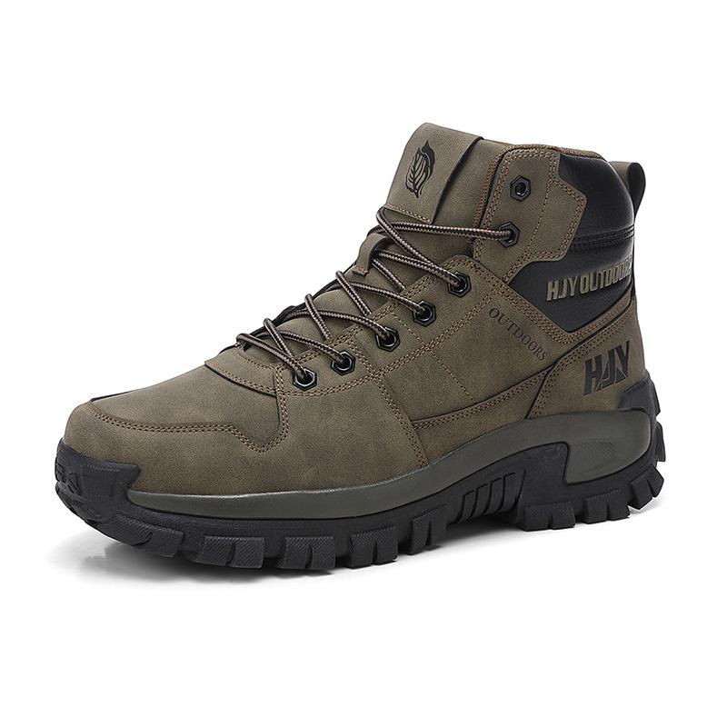 High-Top Men's Boots Breathable Durable Combat Boots Outdoor Anti-slip Hiking Boots Men Boots Strong Traction Ankle Boots