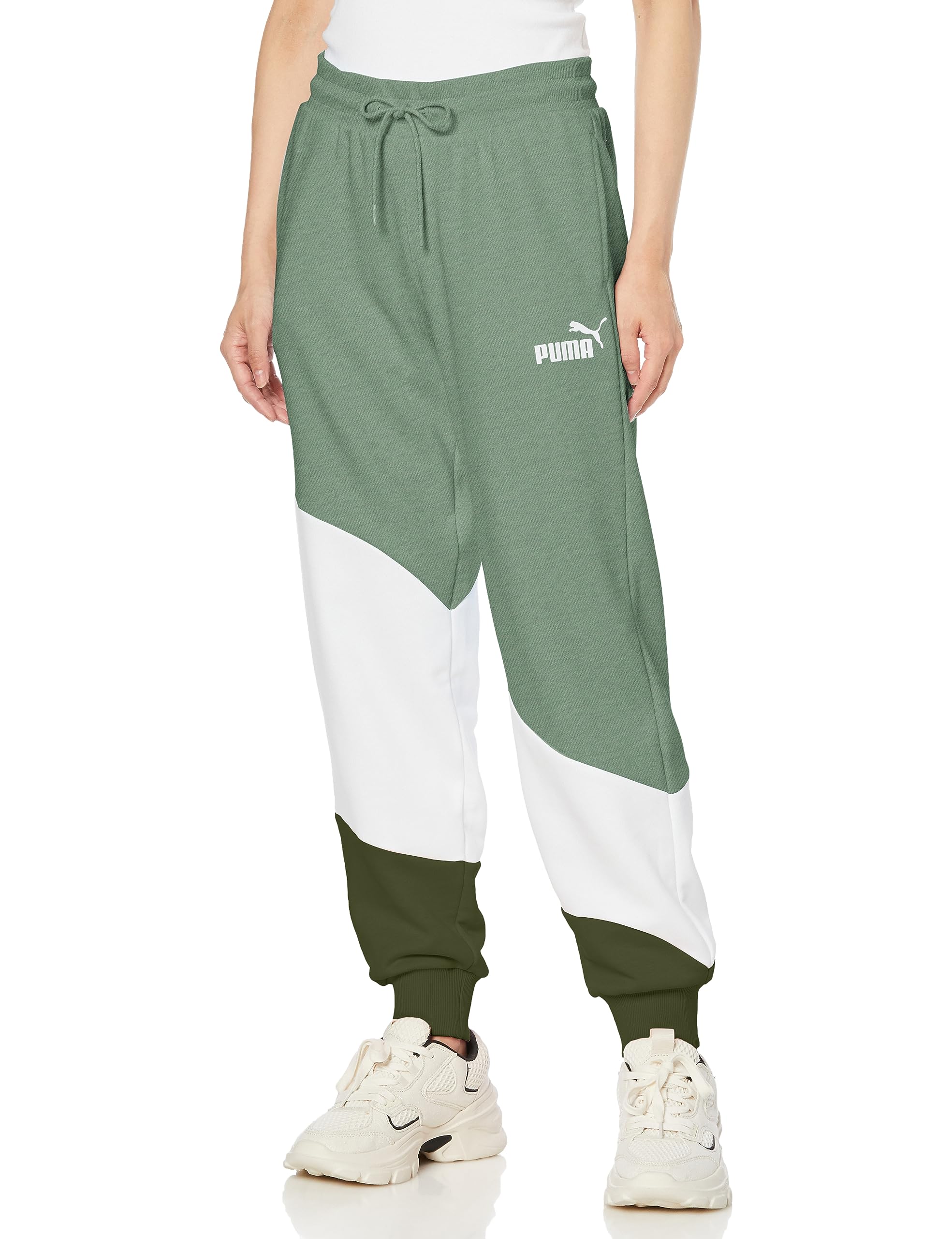 

Fleece Sweatshirt Long Pants POWER Cat Pants 675696 Eucalyptus M [PUMA] Women s (44)