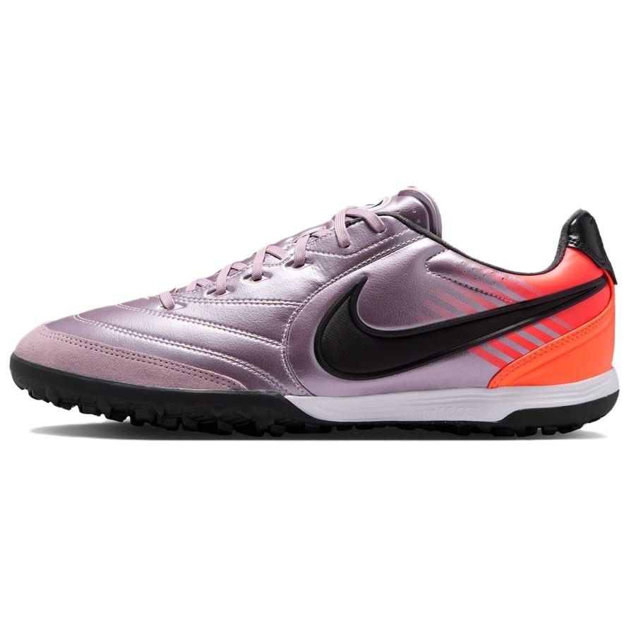 Nike Tiempo Ligera Pro Heritage TF Bleached Lilac Total Orange Unisex Sneakers Pink Black IZ1675-500