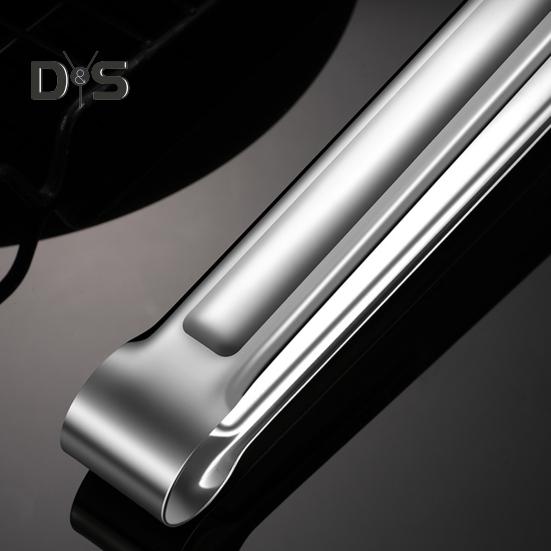 Super Wind Food Tongs Anti-heat Easy To Grip Portable Stainless Steel Food Tongs Kitchen Utensils