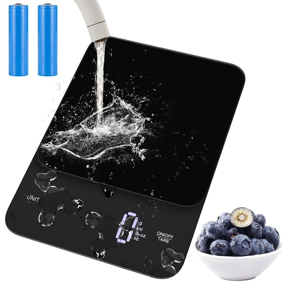 OBEST CK2353 Digital Compact Scale with Tare and Counting Glass Touch Black Functions, Scale, Switch,