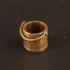 Small Crafts Mini Vintage Copper Bucket Lucky Keychain Hanging Copper Tote Bucket Car Chain Ring Lucky Keychain Home Decoration