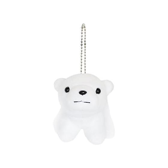 [Aqua] Plush Marine Anywhere Friends Keychain Polar Bear 00080074