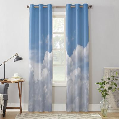 Cielo Nuvole Tende Bianche per Finestra per Soggiorno Camera da Letto Tende da Cucina Moderne di Lusso Tende in Tessuto