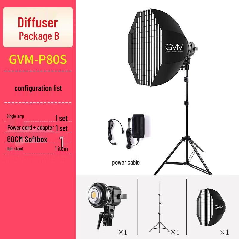 GVM 80W LED Video Fill Light Kit