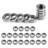 30 Pcs Thin Wall Bearing 6700ZZ 10x15x4mm Low Noise Double Shielded Small Bearings