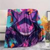Gengar  Print Flannel Blanket, High Quality Comfortable for All Seasons, Home Decor, Warmth and Comfort